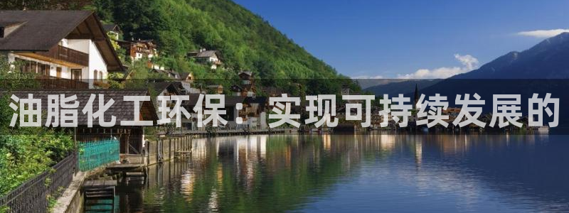 亿万先生官方登录网址：油脂化工环保：实现可持续发展的