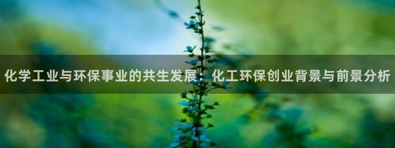 亿万第一季字幕：化学工业与环保事业的共生发展：化工环保创业背景与前景分析