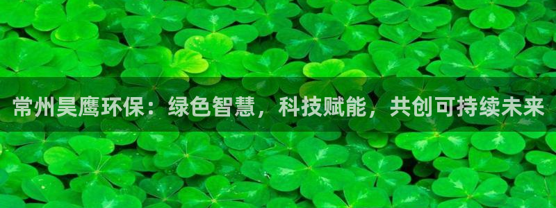 亿万手游官网网址：常州昊鹰环保：绿色智慧，科技赋能，共创可持续未来