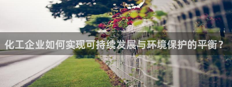 亿万解析：化工企业如何实现可持续发展与环境保护的平衡？