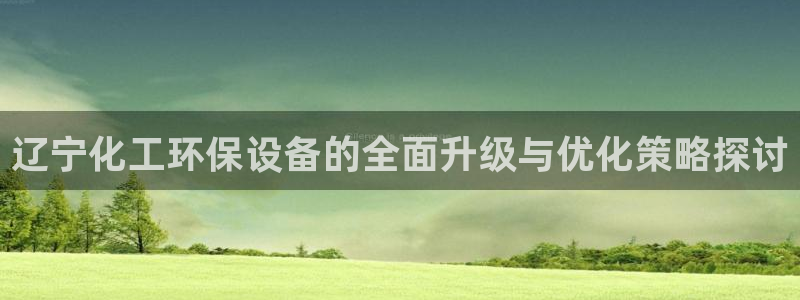 亿万国际平台是正规的吗安全吗：辽宁化工环保设备的全面升级与优化策略探讨