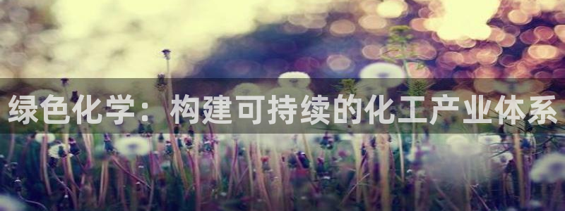 亿万先生手机版入口在哪看：绿色化学：构建可持续的化工产业体系