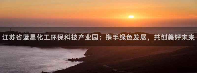 亿万官网：江苏省蓝星化工环保科技产业园：携手绿色发展，共创美好未来