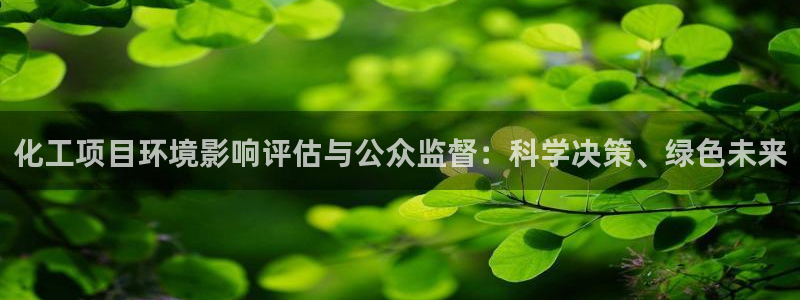 亿万手游官网首页：化工项目环境影响评估与公众监督：科学决策、绿色未来