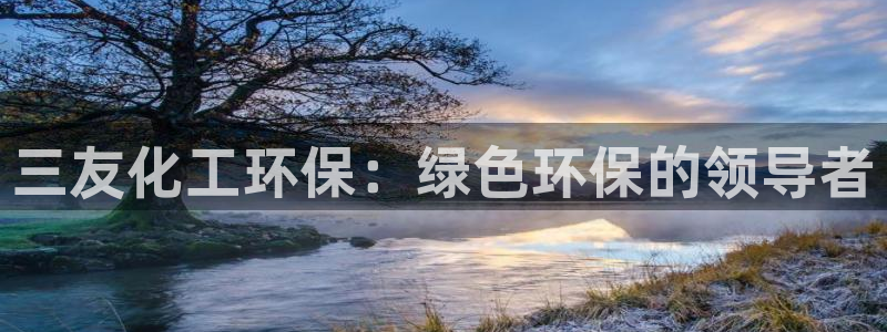 亿万先生mr01官网 - 亿万先生手机版入：三友化工环保：绿色环保的领导者