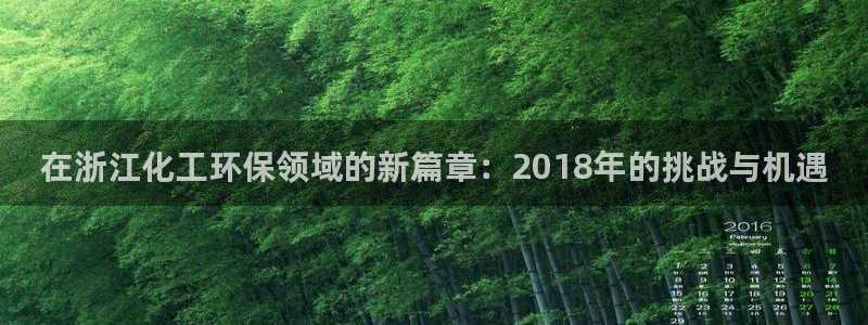 亿万网友在线实时为你解答：在浙江化工环保领域的新篇章：2018年的挑战与机遇